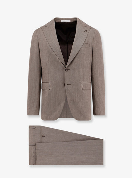 Tagliatore Virgin Wool Suit Marrone