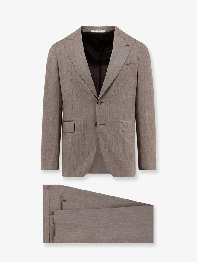 Tagliatore Virgin Wool Suit Marrone