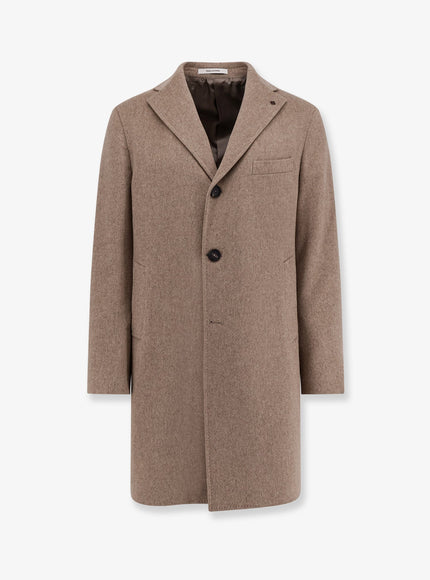 Tagliatore Virgin Wool Coat Beige