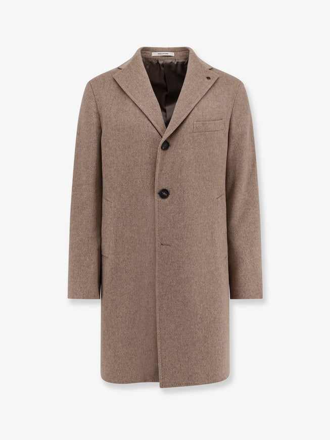 Tagliatore Virgin Wool Coat Beige