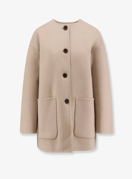 The Dynamis Studio Antwerp Wool Coat Mother Of Pearl