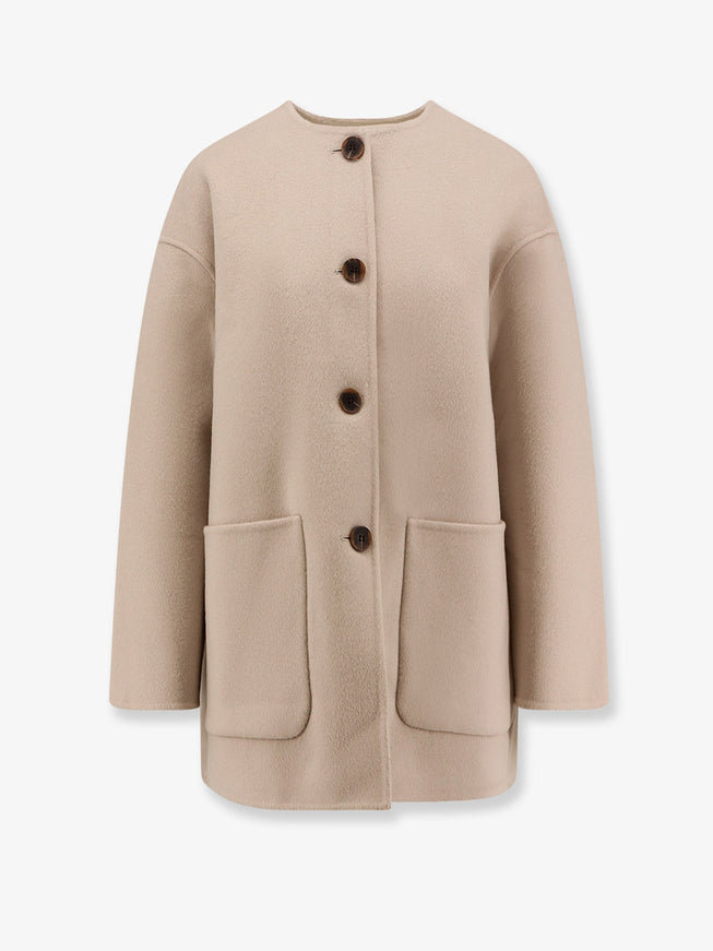 The Dynamis Studio Antwerp Wool Coat Mother Of Pearl