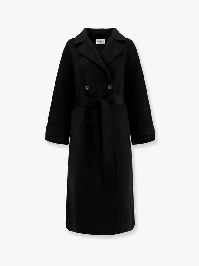 The Dynamis Studio Savile Double-Breasted Wool Coat Noir