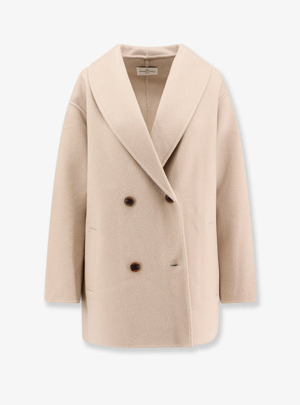 The Dynamis Studio Brooklyn Wool Coat Mother Of Pearl