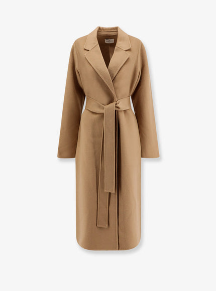 The Dynamis Studio Milan Belted Wool Coat Desert