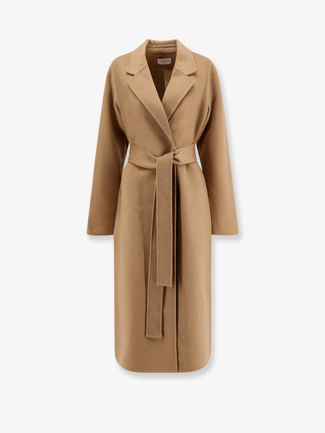 The Dynamis Studio Milan Belted Wool Coat Desert