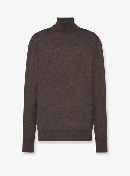 The Row Lizzy Cashmere Top Faded Brown