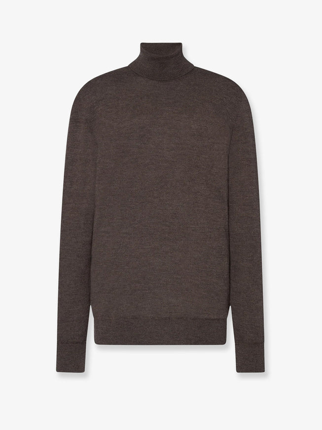 The Row Lizzy Cashmere Top Faded Brown