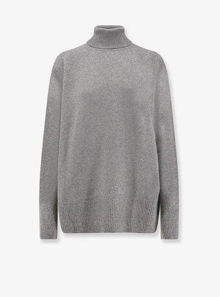 The Row Stepny Wool And Cashmere Turtleneck Sweater Grey Melange