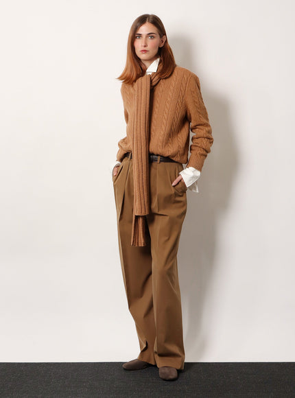 The Row Igor Cotton And Cashmere Trousers