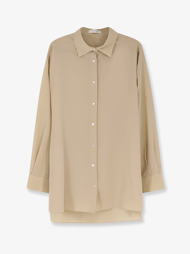 The Row Luka Silk Shirt Butter