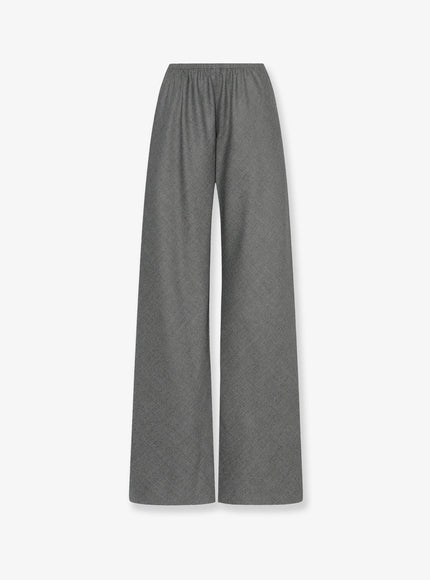 The Row Gala Silk Trousers Grey
