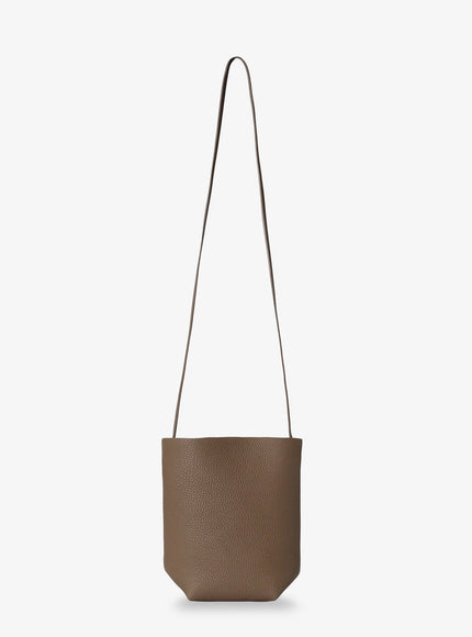 The Row N/S Park Leather Crossbody Bag Uni Smoked Taupe Ans