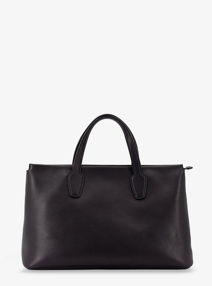 The Row Marcel Leather Handbagbag Uni Black Ans