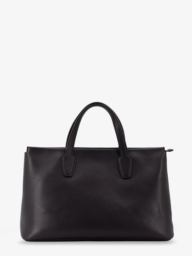 The Row Marcel Leather Handbagbag Uni Black Ans