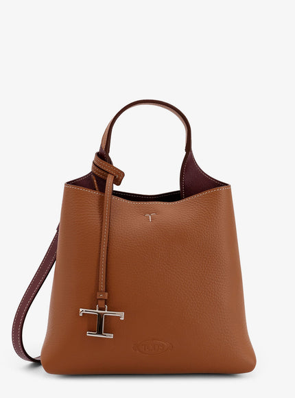 Tod's Leather Shoulder Bag Uni Beige