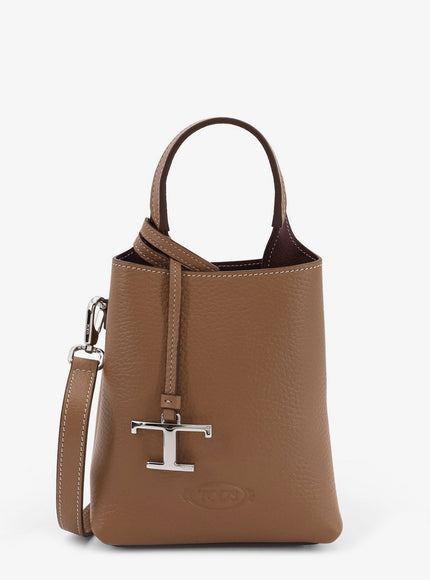 Tod's Leather Crossbody Bag Uni Naturale
