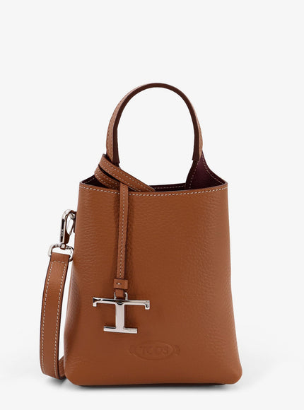 Tod's Leather Crossbody Bag Uni Beige