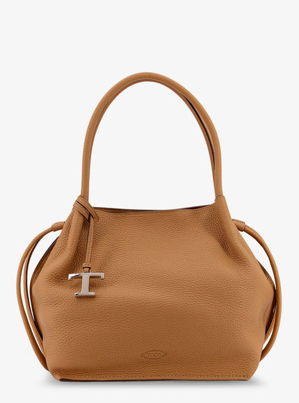 Tod's Leather Shoulder Bag Uni Beige