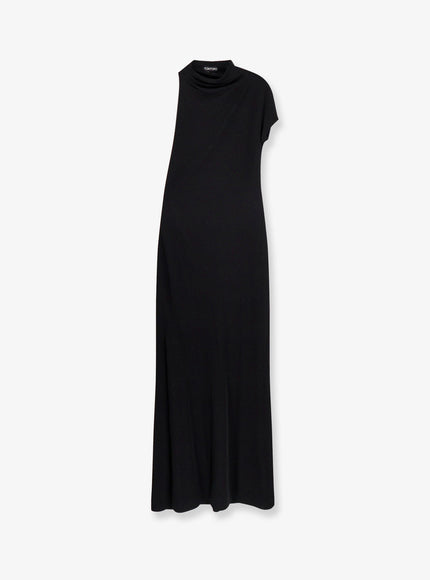 Tom Ford Viscose Long Dress Black