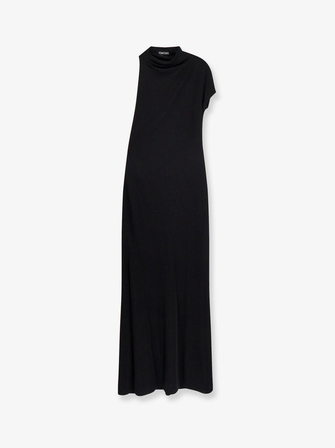 Tom Ford Viscose Long Dress Black