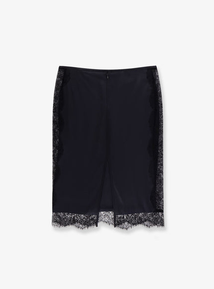 Tom Ford Silk Skirt With Lace Inserts