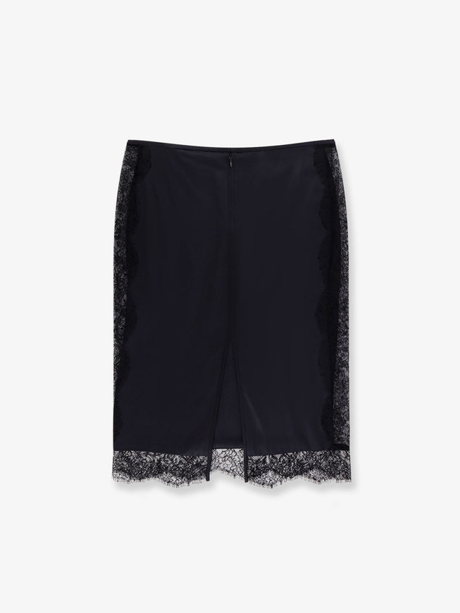 Tom Ford Silk Skirt With Lace Inserts