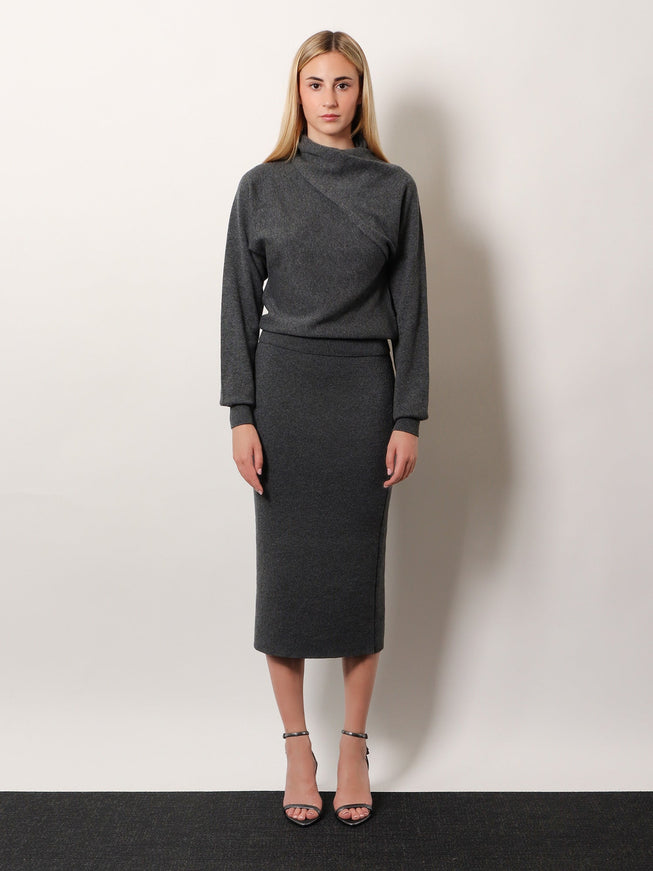 Tom Ford Cashmere And Cotton Pencil Skirt
