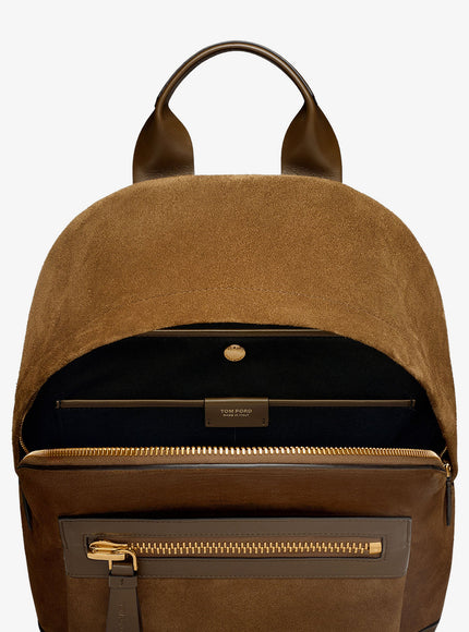 Tom Ford Leather And Suede Backpack