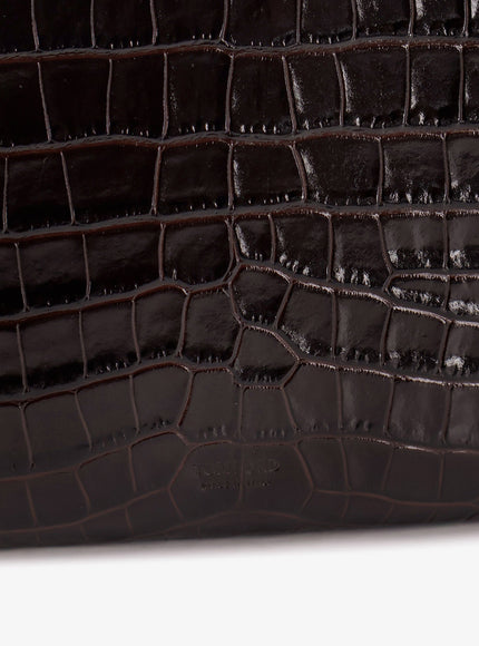 Tom Ford Crocodile-Print Leather Clutch Bag