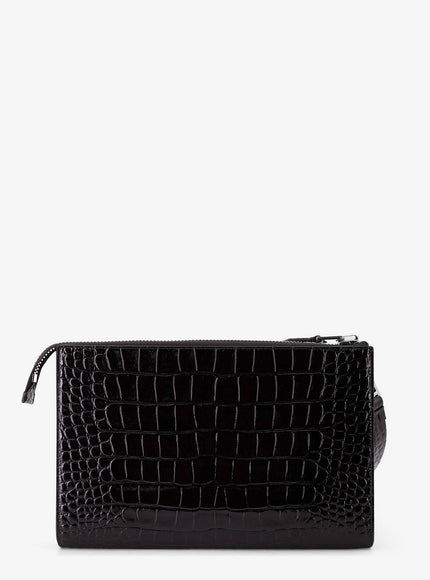 Tom Ford Crocodile-Print Leather Clutch Bag