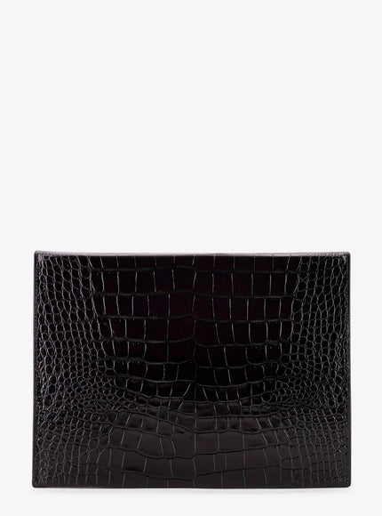 Tom Ford Crocodile-Print Leather Document Holder
