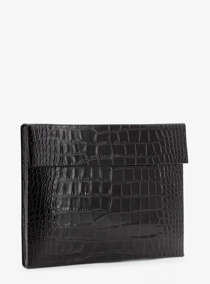 Tom Ford Crocodile-Print Leather Document Holder