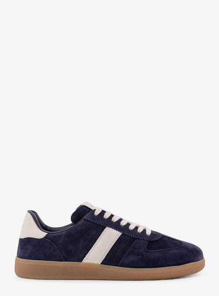Tom Ford Low-Top Suede Sneakers Deep Navy Amber