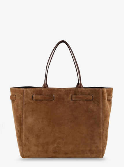 Tom Ford Leather Shoulder Bag With Logo