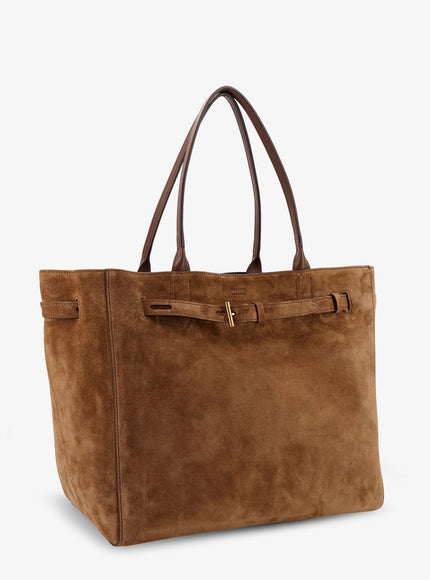 Tom Ford Leather Shoulder Bag With Logo
