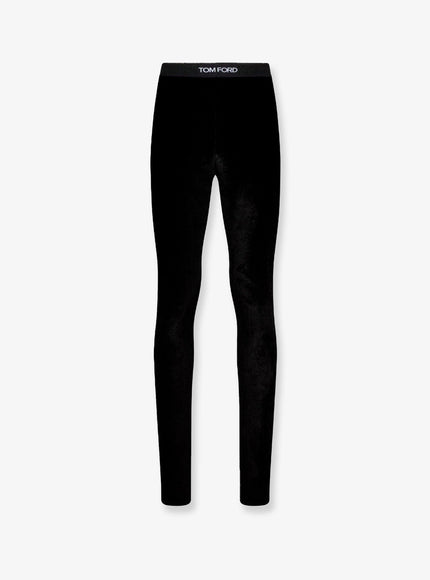 Tom Ford Velvet Leggings Black