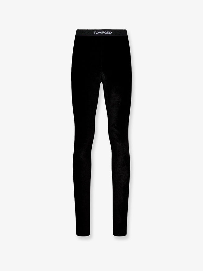 Tom Ford Velvet Leggings Black