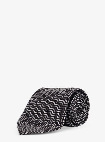 Tom Ford Silk Tie Uni Silver