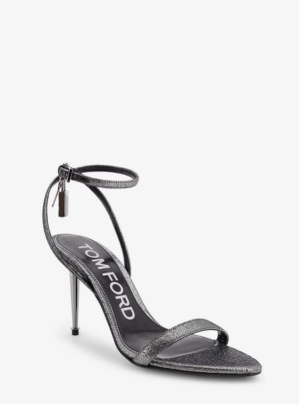 Tom Ford Laminated Heeled Sandals With Laminated Effect
