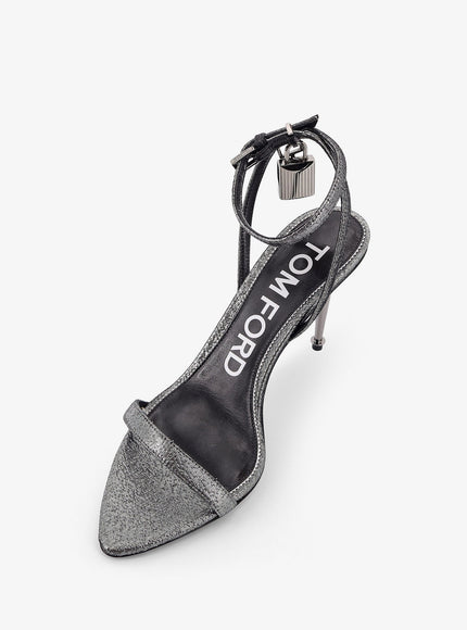 Tom Ford Laminated Heeled Sandals With Laminated Effect