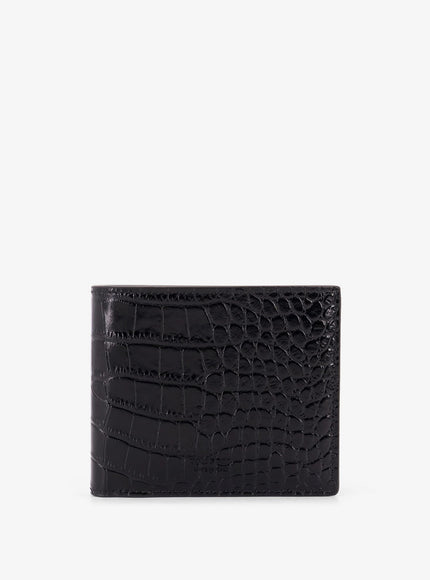 Tom Ford Crocodile-Print Leather Wallet Uni Black