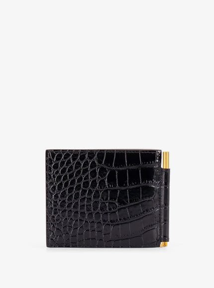 Tom Ford Crocodile-Print Leather Wallet