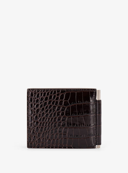Tom Ford Crocodile-Print Leather Wallet