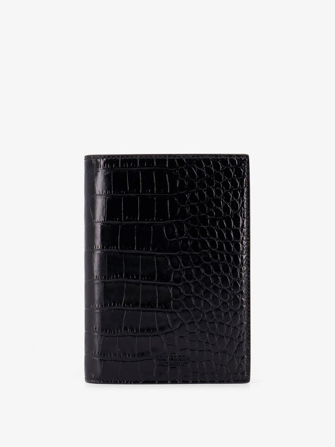 Tom Ford Crocodile-Print Leather Wallet Uni Black