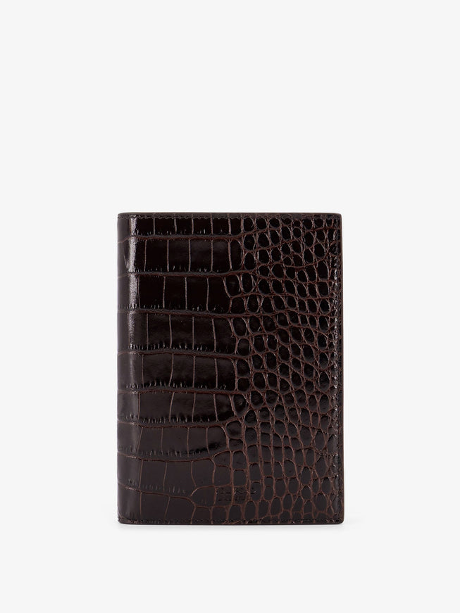 Tom Ford Crocodile-Print Leather Wallet Uni Espresso