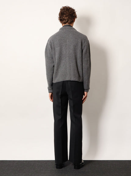 Tonywack Ribbed Wool And Cotton Cardigan