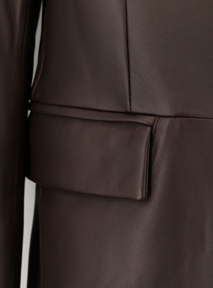 Tonywack Unisex Leather Coat