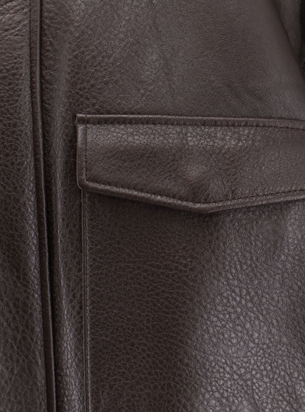 Tonywack Long Leather Jacket