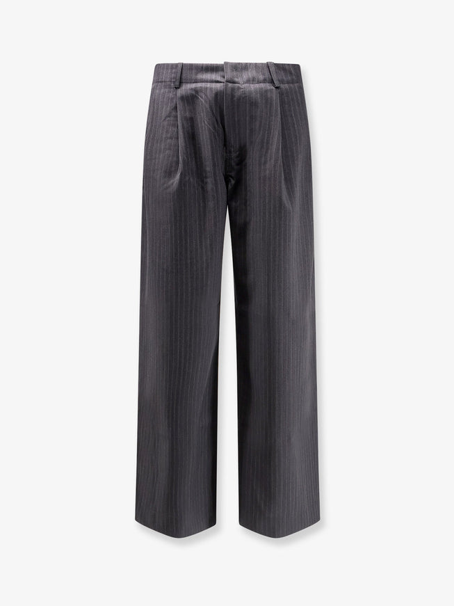 Tonywack Wool Blend Pinstriped Trousers Grigio